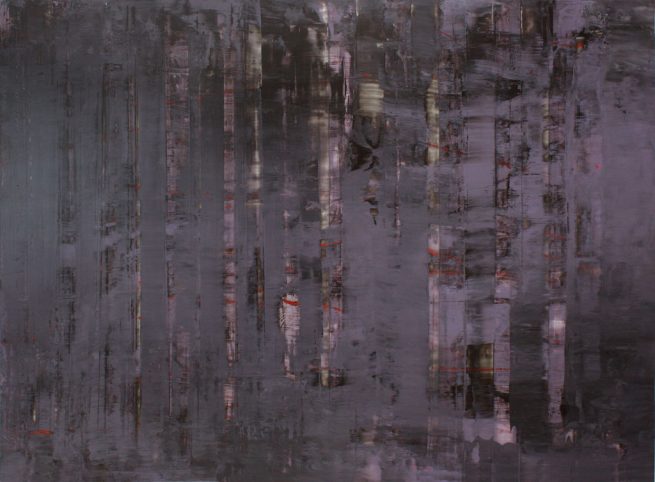 Parallel Layers Number 12 Black and Red 2018 • 36" x 48" • Mixed Media