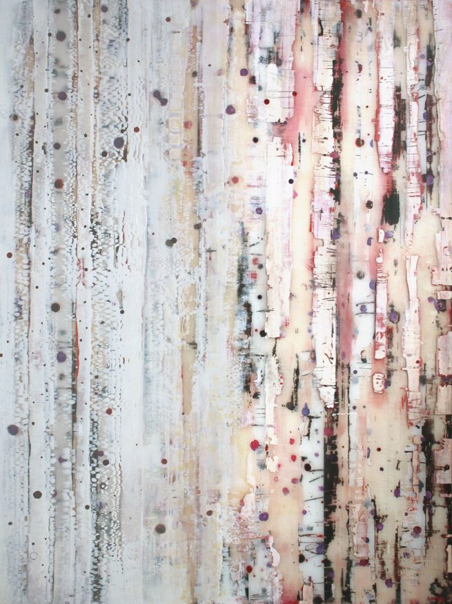 Parallel Layers Number 16 Red 2018 • 48" x 36" • Mixed Media