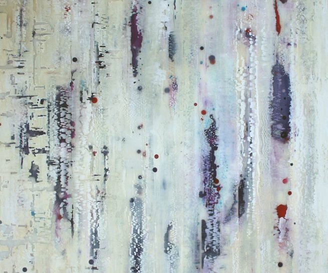 Parallel Layers Number 16 Red 2018 • 48" x 36" • Mixed Media