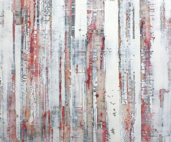 Parallel Layers Number 09 Celeste Blue 2019 • 48" x 36" • Mixed Media